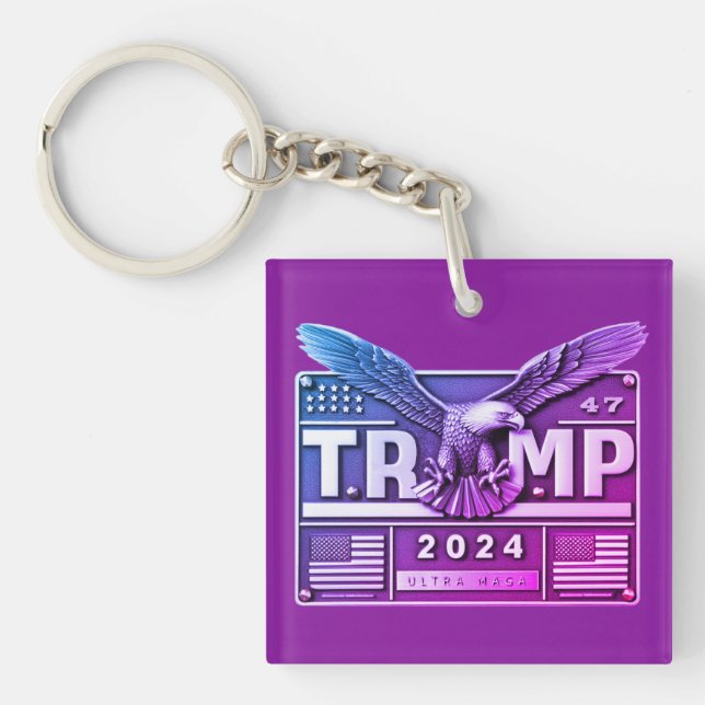 Llavero TRUMP 2024 con un Águila (Frente)