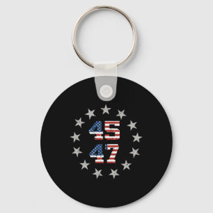 Llavero Trump 2024 Presidente 45 Y 47 Bandera Estadouniden