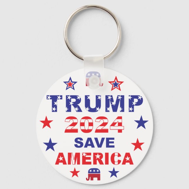 LLAVERO TRUMP 2024 SAVE AMÉRICA (Anverso)