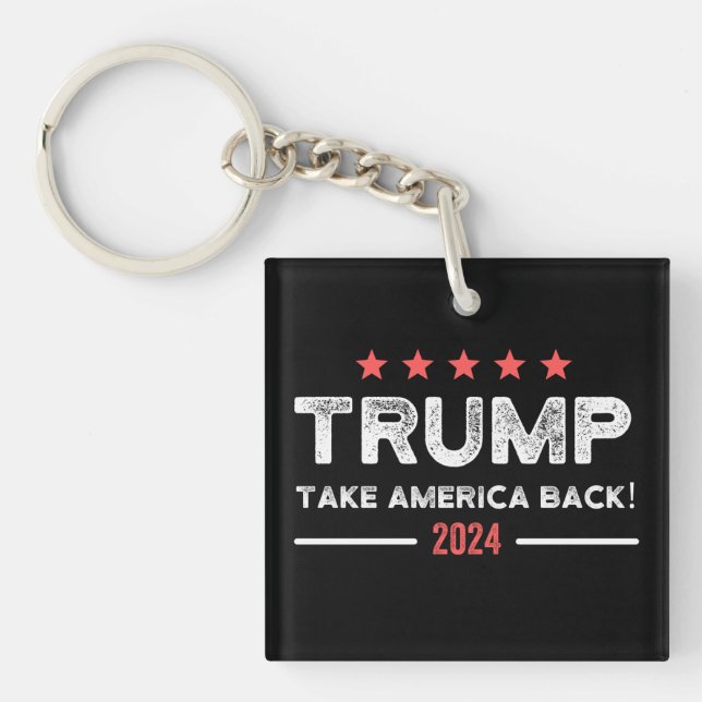 Llavero Trump 2024 Take America Back (Frente)