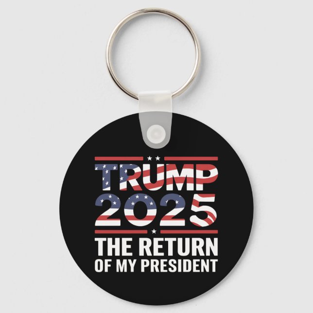 Llavero Trump 2025 El regreso de mi presidente 47º Estados (Anverso)