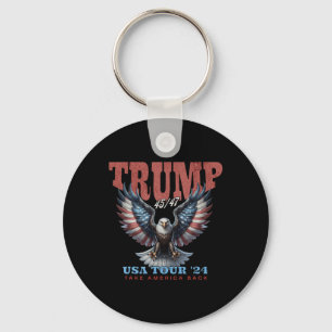 Llavero Trump 2025 Toma América Retro Vintage Concierto