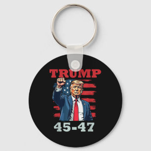 Llavero Trump 45-47: Audaz diseño presidencial para Trump