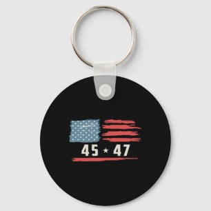 Llavero Trump 45 47 Presidente Vintage American Flag 2024
