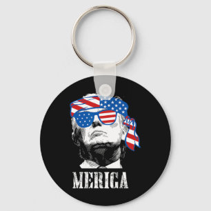 Llavero Trump 4 De Julio Bandera De EE. UU. Hombres Divert