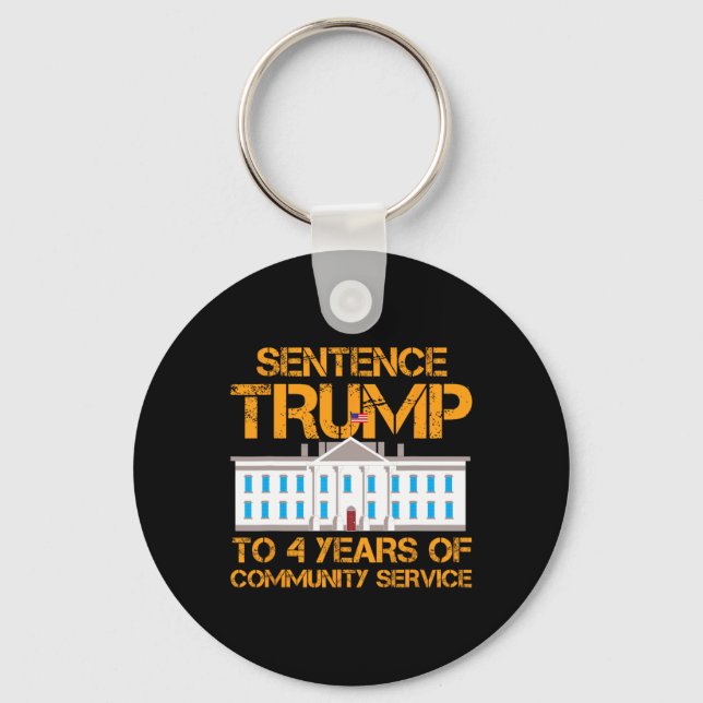 Llavero Trump A 4 Años De Servicio Comunitario 1 (Anverso)