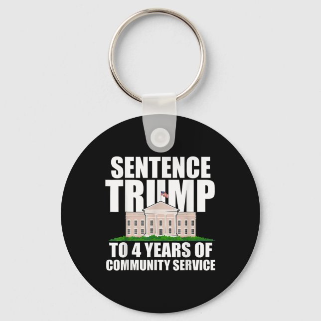 Llavero Trump A 4 Años De Servicio Comunitario 2 (Anverso)