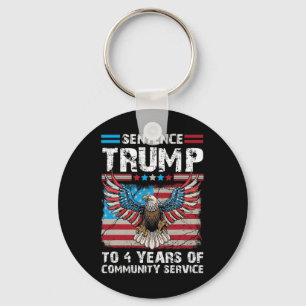 Llavero Trump A 4 Años De Servicio Comunitario Trump 2024