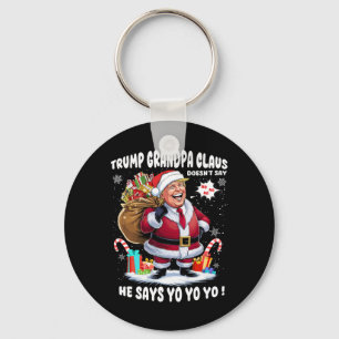 Llavero Trump Abuelo Claus Yo Yo Yo Navidades