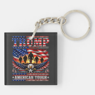 Llavero Trump Americano Fuerte Patriota