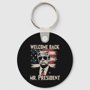 Llavero Trump Bienvenido de nuevo señor Presidente 47º US 