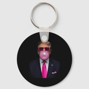 Llavero Trump Bubble Gum Shirt 2024 Vota al presidente Fun