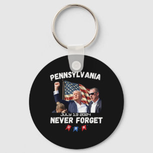 Llavero Trump Butler Pennsylvania nunca se olvida