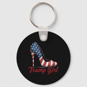 Llavero Trump, Chica de alto talón, tacones de bandera est