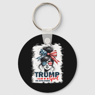 Llavero Trump Chica sin disculpas desordenado Bun Sungles 