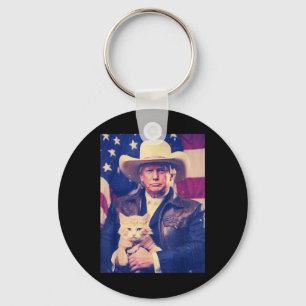 Llavero Trump: Cowboy gracioso camisón Donald Trump 2024