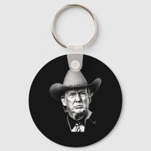 Llavero Trump Cowboy Presidente occidental me extraña aún 