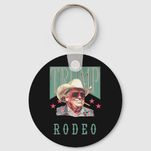 Llavero Trump, el primer rodeo del occidental de Cowboy gr