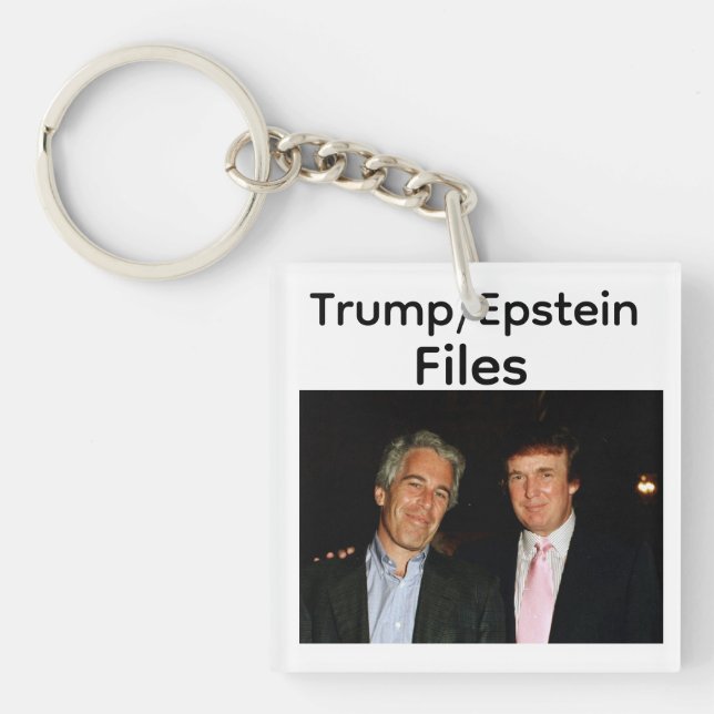 Llavero Trump/Epstein Files Keychain (Frente)