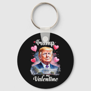 Llavero Trump es mi divertido San Valentín patriótico