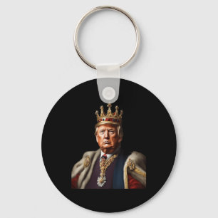 Llavero Trump es Rey, larga vida al rey Pat de la bandera 