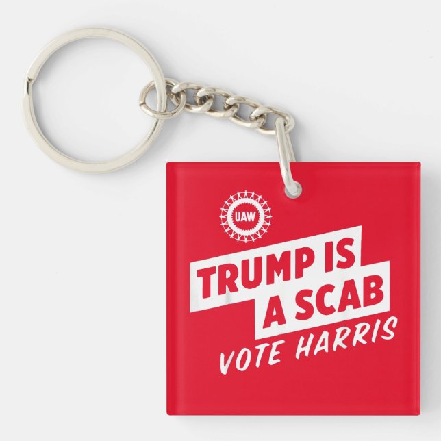 Llavero Trump es un presidente de Scab Vote Harris 2024 (Frente)