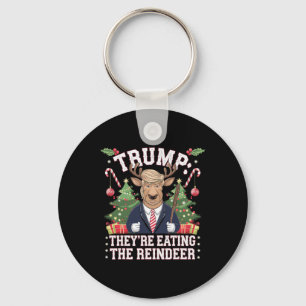 Llavero Trump Están Comiendo A Los Navidades De Renos Sant