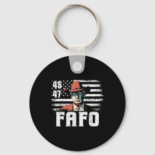 Llavero Trump Fafo Bandera Estadounidense Funny Con Trump