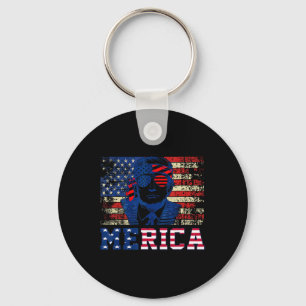 Llavero Trump Feliz 4 De Julio Bandera Norteamericana