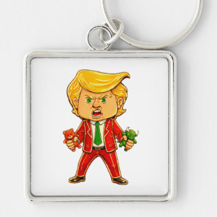 Llavero Trump Feliz Divertido Trump Invertir Trump Caricat