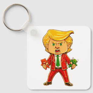 Llavero Trump Feliz Divertido Trump Invertir Trump Cómic M