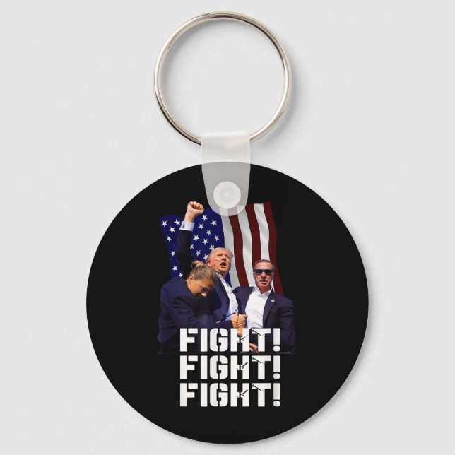 Llavero Trump Fight Fight Fight (Anverso)
