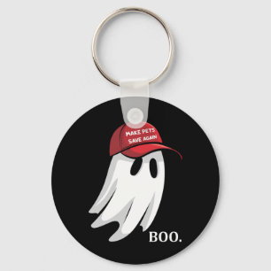 Llavero Trump Halloween Fantasma Boo hace que los Mascotas