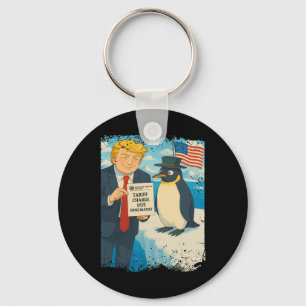 Llavero Trump impone arancel Pingüino Anime Política Meme
