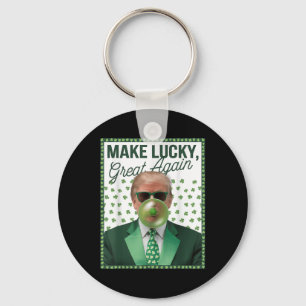 Llavero Trump inflando burbuja de goma St Patricks Day Fun
