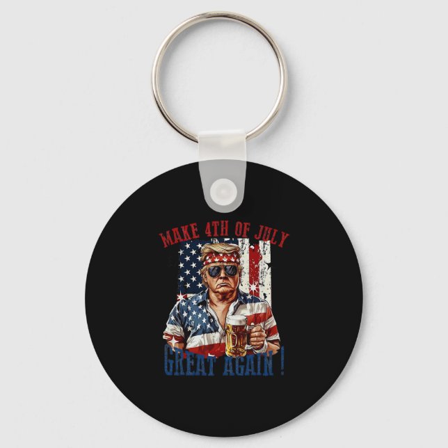 Llavero Trump Make 4th Of July Great Again  (Anverso)