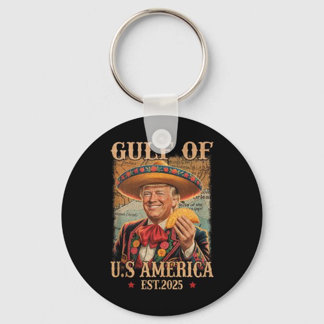Llavero Trump Mer, el golfo de las Américas de Trump 2025 (Anverso)