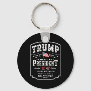 Llavero Trump Presidente N 47 Vintage Whiskey Estados Unid