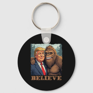 Llavero Trump Sasquatch Bigfoot Creer Divertido Novedad Re