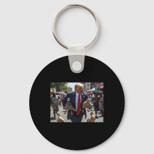 Llavero Trump Se Lleva El Pato Y El Gato Vota A Trump Masc