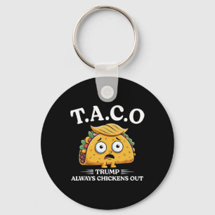 Llavero Trump Siempre se Rinde Taco Divertido Camiseta Tru