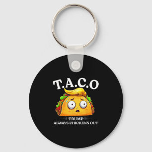 Llavero Trump Siempre se Rinde Taco Divertido Camiseta Tru