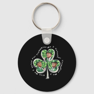 Llavero Trump St Patrick's Day 2025 me dio un beso diverti