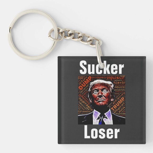 Llavero Trump Sucker/Loser Keychain (Frente)