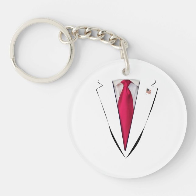 Llavero Trump Suit, presidente de Estados Unidos (Frente)