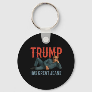 Llavero Trump Tiene Grandes Jeans Chistoso Meme Político 