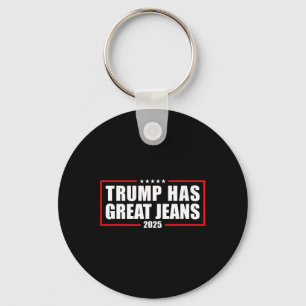 Llavero Trump Tiene Grandes Jeans Divertido Retro Denim Me