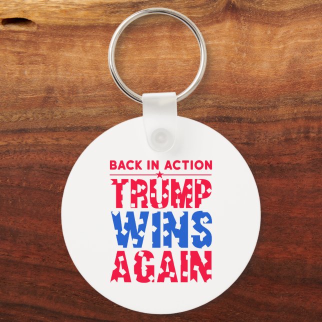 Llavero Trump - Trump vuelve a estar en acción (Reverso )