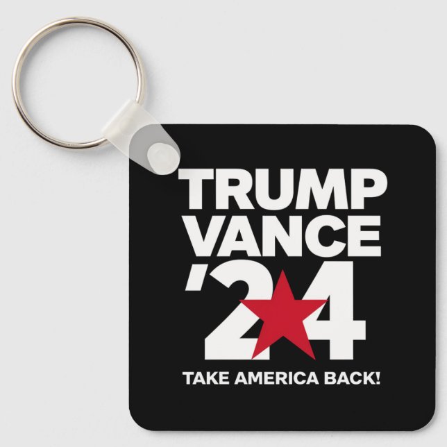 Llavero Trump Vance 2024 Vota las elecciones de Trump 2024 (Anverso)
