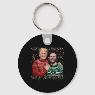 Llavero Trump Vance Brothers graciosos Navidades feos